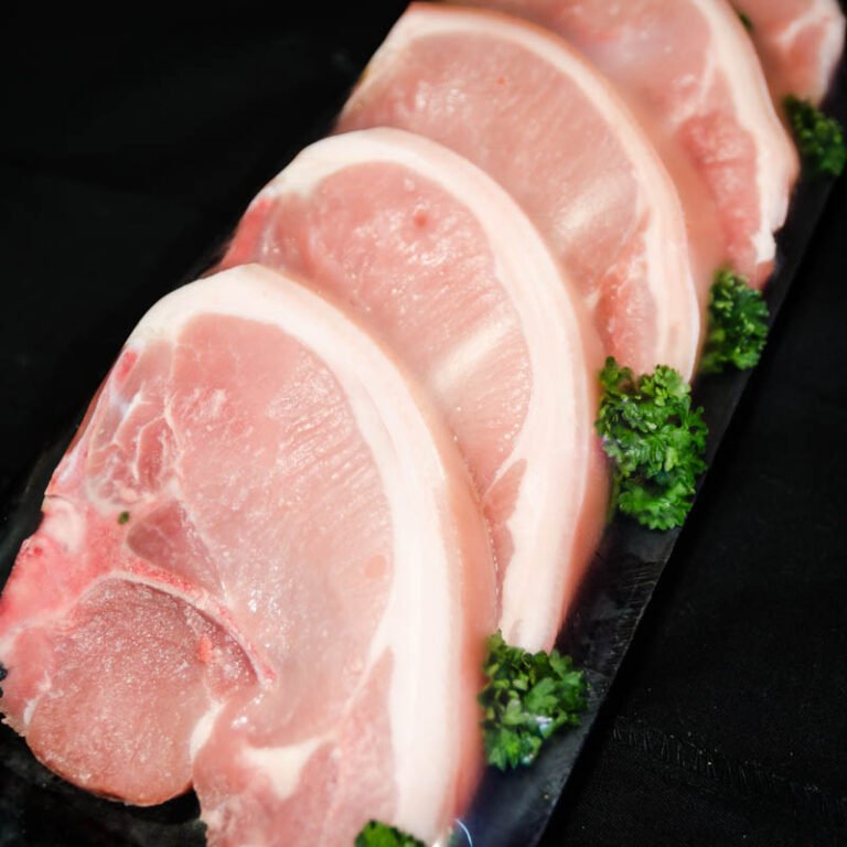 Pork loin Chops Plain/ Flavoured 1kg Tender Gourmet Butchery