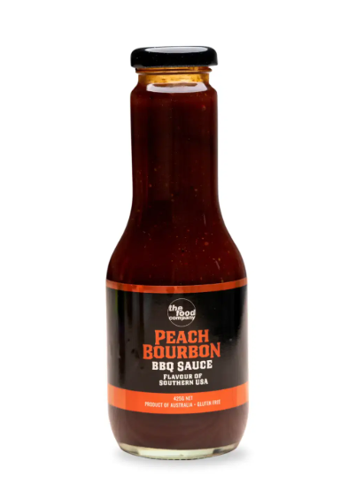 The Food Company Peach Bourbon BBQ Sauce 425g The Food Company Peach Bourbon BBQ Sauce 425g