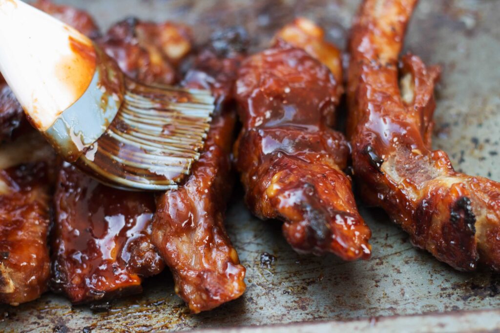 glazed pork ribs