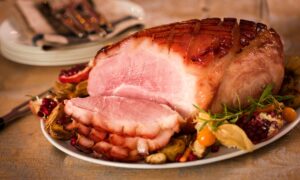 glazed christmas ham